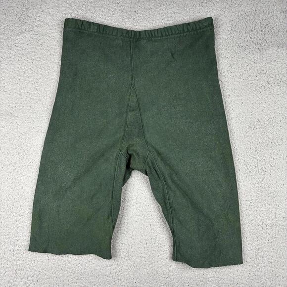 VTG 80s Champion Reverse Weave Sweatpants Green UVM Catamounts Cropped Warm Up - Picture 8 of 8